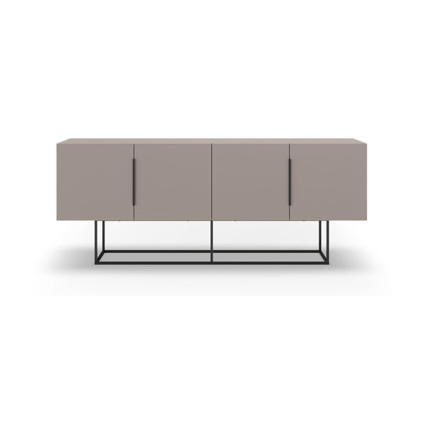 Cassettiera bassa grigio-beige 200x80 cm Titan - Marckeric