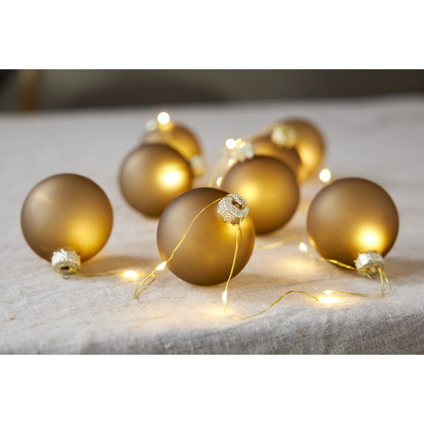 Decorazione luminosa con motivo natalizio in colore oro ø 6 cm Bliss - Star Trading-image-1