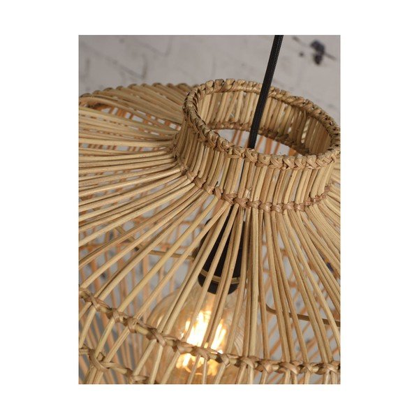 Lampada a sospensione in rattan marrone , ⌀ 60 cm Madagascar - Good&Mojo-image-1