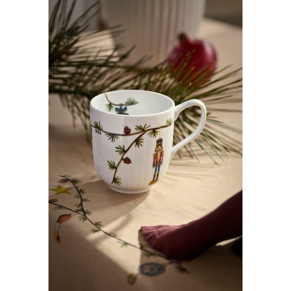 Tazza bianca in porcellana a tema natalizio 330 ml Hammershøi Christmas – Kähler Design-image-1