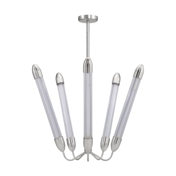 Lampadario argentato in acciaio con paralume in vetro ø 86 cm Lemon Squeeze – UMAGE