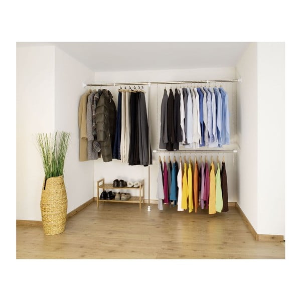 Appendiabiti telescopico in metallo color argento Garment - Wenko-image-3