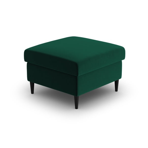 Poggiapiedi verde con rivestimento in velluto Kyoto – Cosmopolitan Design-image-2