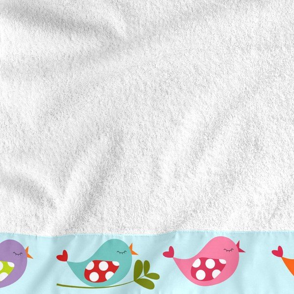 Set di asciugamani e teli da bagno in cotone bianco 2 pezzi 70x140 cm Little Birds - Mr. Fox-image-1