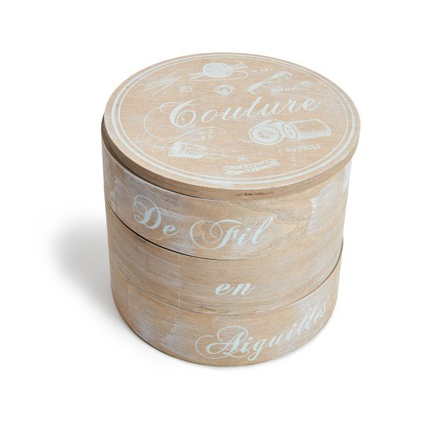 Scatola da cucito rotonda Couture - Antic Line-image-1