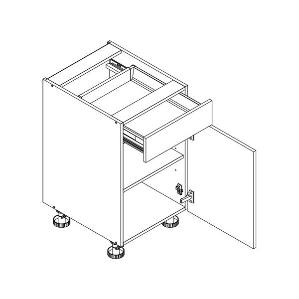 Mobile da cucina inferiore (larghezza 40 cm) Kian - STOLKAR-image-3