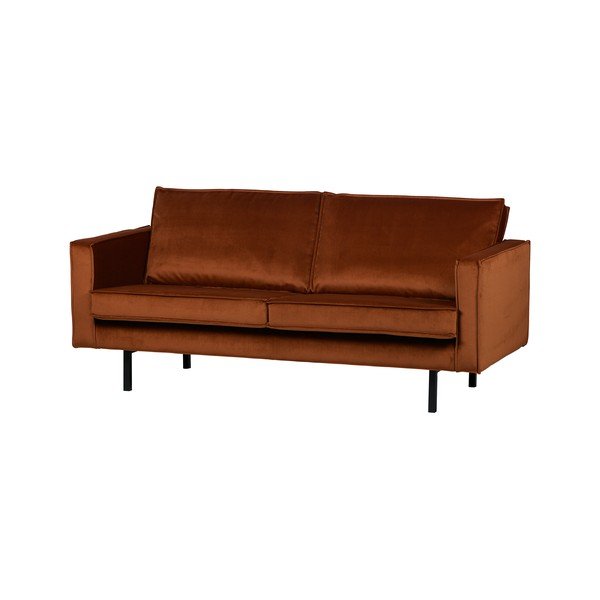 Divano in velluto arancione Rodeo, 190 cm - BePureHome-image-2