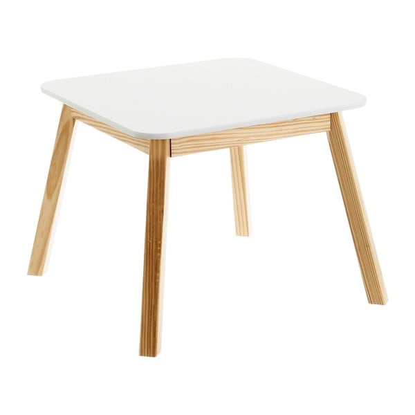 Tavolo per bambini con piano bianco 55x55 cm - Casa Selección