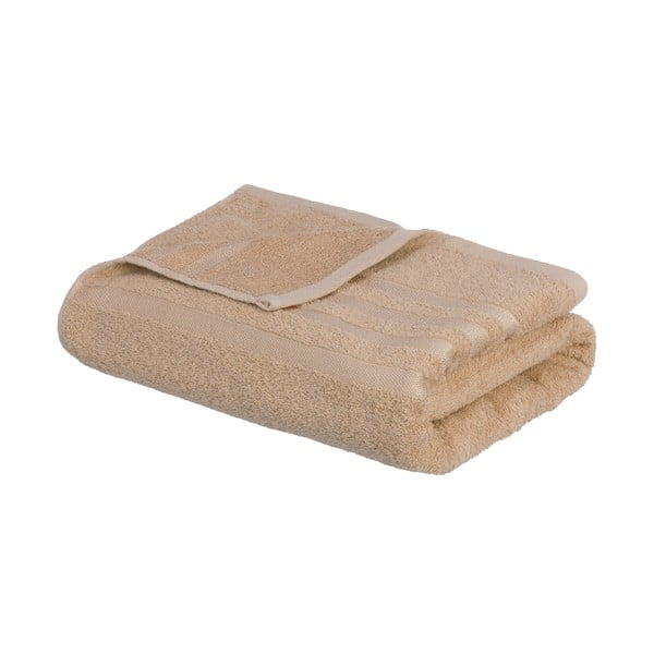Asciugamano tipo terry beige in cotone 100x150 cm Simple – Casa Selección