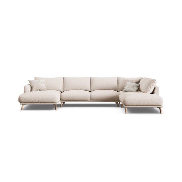 Divano angolare beige (a U) Naomi – Micadoni -image-3