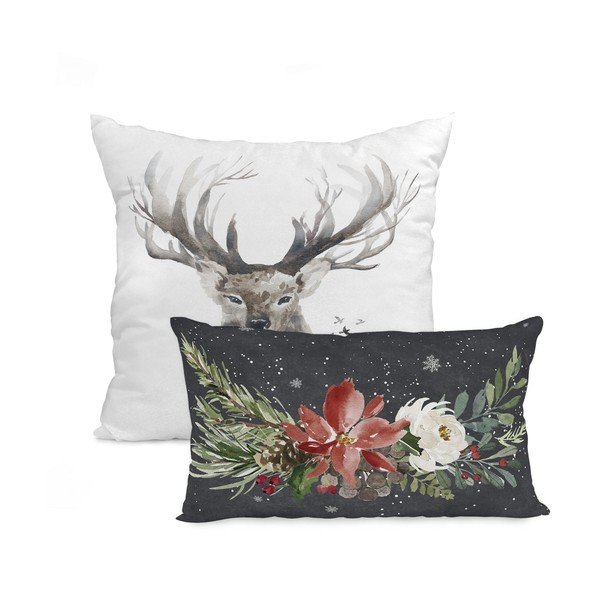 Set di 2 federe decorative in cotone Basic Mystical Winter - Happy Friday
