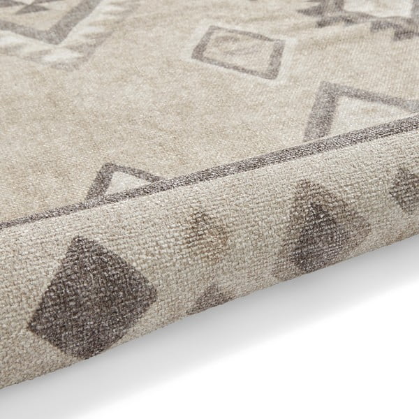 Tappeto beige in misto cotone lavabile 152x230 cm Whisper – Think Rugs-image-3