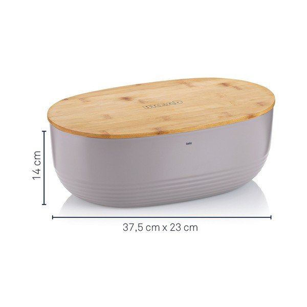 Scatola per il pane grigio chiaro, 37,5 x 23 cm Namur - Kela-image-2