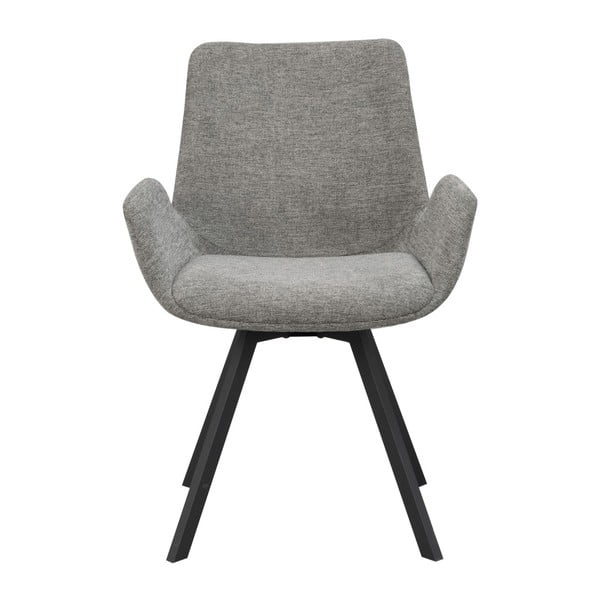 Set di sedie da pranzo grigia in imbottito 2 pz Norwell – Rowico-image-3