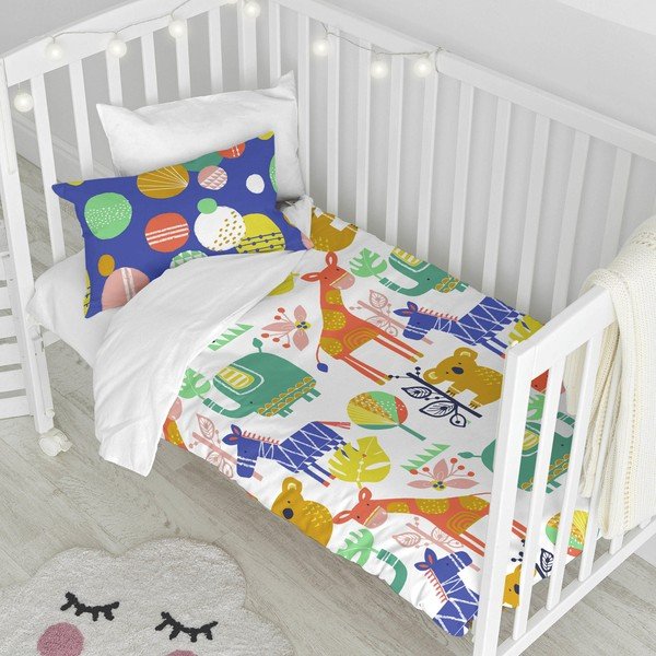 Biancheria da letto per bambini in cotone, 100 x 120 cm Geo Jungle - Moshi Moshi-image-1