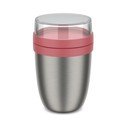Borraccia termica rosso chiaro/argentata in acciaio inox 500 ml Ellipse – Mepal