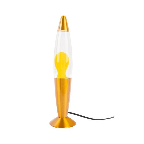 Lava lamp gialla in vetro (altezza totale 35,5 cm) Funky Rocket Lava – Leitmotiv