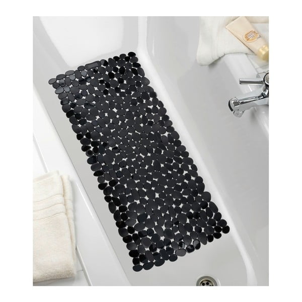 Tappeto da bagno antiscivolo nero, 71 x 36 cm Paradise - Wenko-image-1