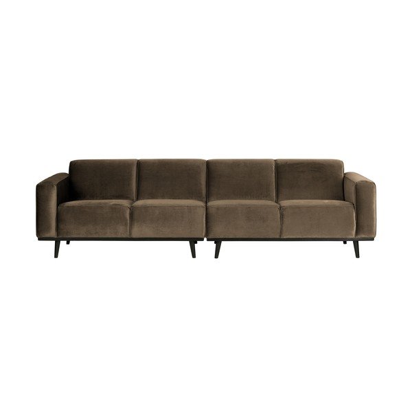 Divano marrone con rivestimento in velluto 280 cm Statement – WOOOD-image-1