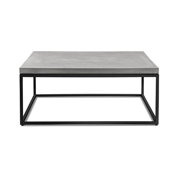 Tavolino in cemento, 75 x 75 cm Perspective - Lyon Béton