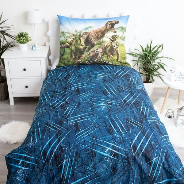 Biancheria da letto in cotone per bambini Jurassic World Forest, 140 x 200 cm Jurský svět - Jerry Fabrics-image-2