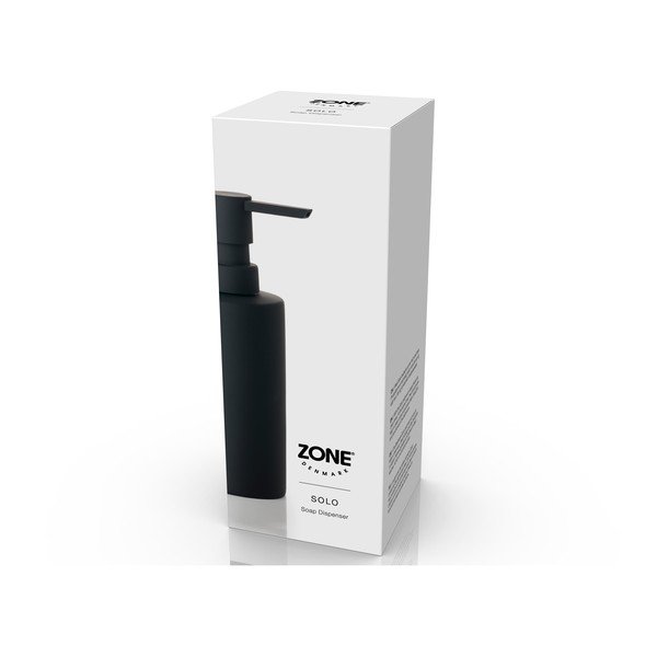 Dispenser di sapone in ceramica nera 250 ml Solo - Zone-image-1