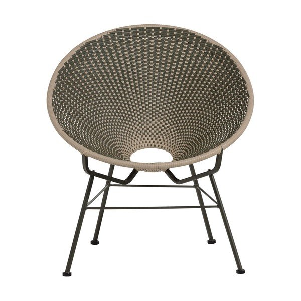 Poltrona da esterno verde in rattan artificiale Kazoun – WOOOD-image-4