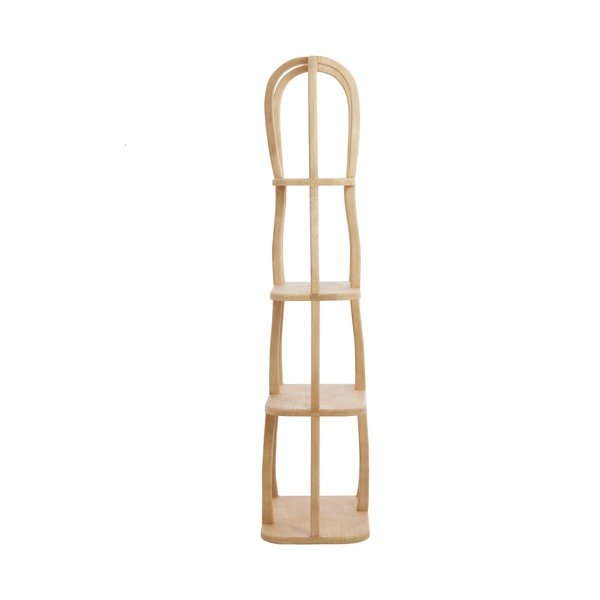 Scaffale colore naturale chiaro in mango massiccio 53x175x40 cm Lowe – Light & Living-image-2