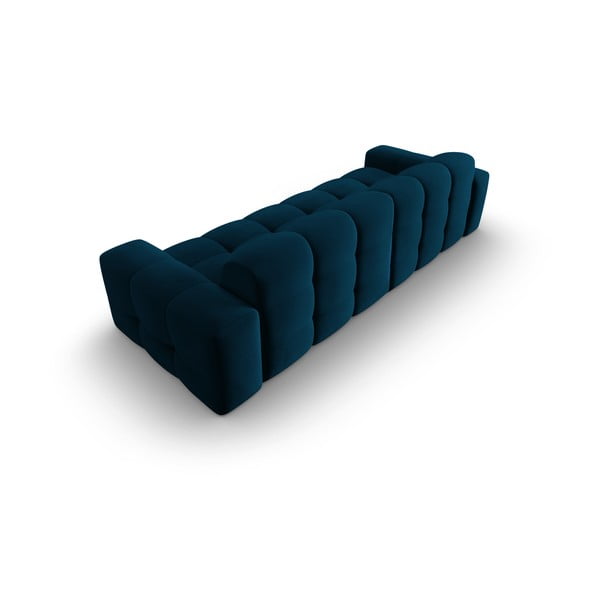 Divano in velluto blu scuro 255 cm Kendal - Micadoni Home-image-4