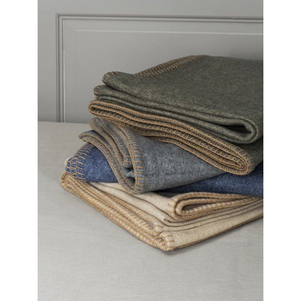 Coperta beige con lana 145x200 cm Ahwi - Blomus-image-3