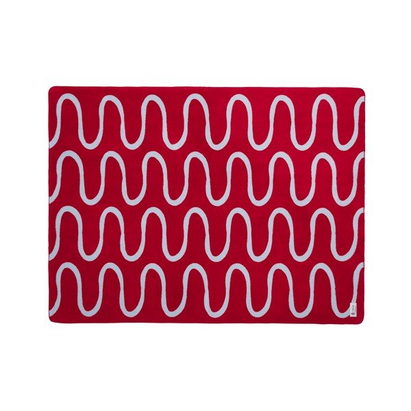 Coperta rossa 150x200 cm Swirl – noo.ma