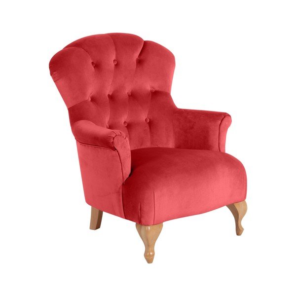 Poltrona rossa Camilla Velor - Max Winzer