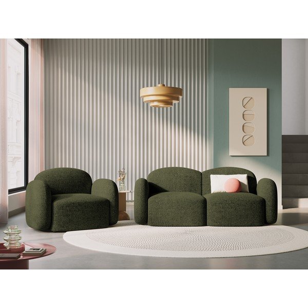 Divano verde 194 cm Blair - Micadoni Home-image-1