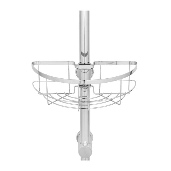 Mensola da bagno autoportante in acciaio inox in colore argento Floresta - Wenko-image-3