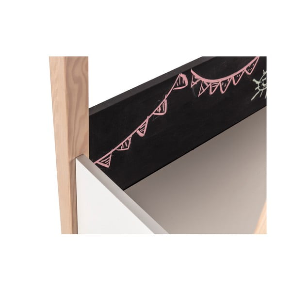 Scrivania per bambini in legno di pino 40x100 cm Roxana - Marckeric-image-4