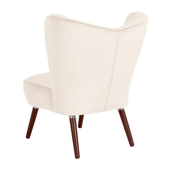 Poltrona in velluto crema Sari - Max Winzer-image-2