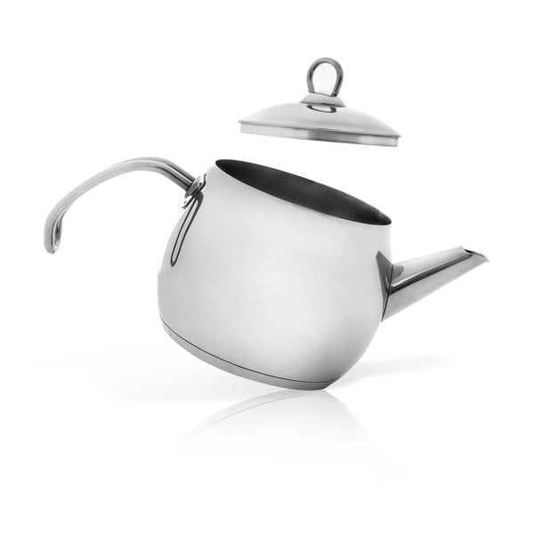 Teiera in acciaio inox argento 1 l Anett - Orion-image-1