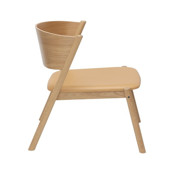 Poltrona marrone chiaro Oblique - Hübsch-image-2