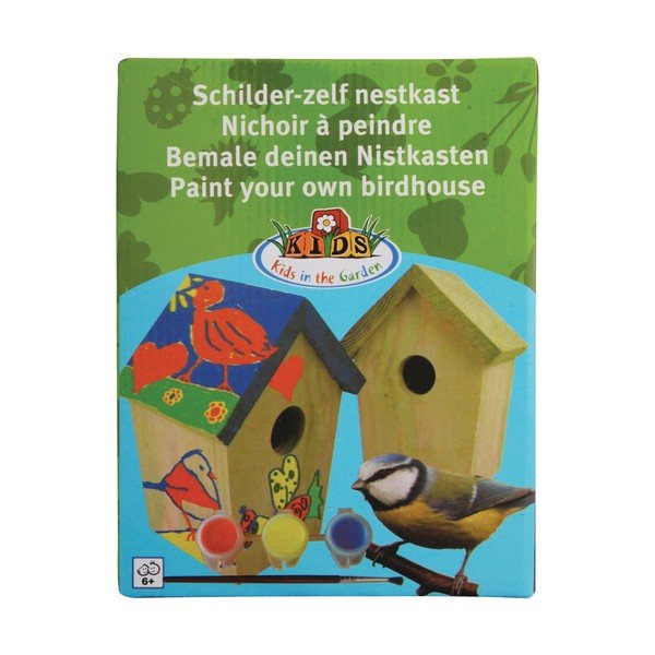 Casetta per uccelli in legno con colori - Esschert Design-image-1