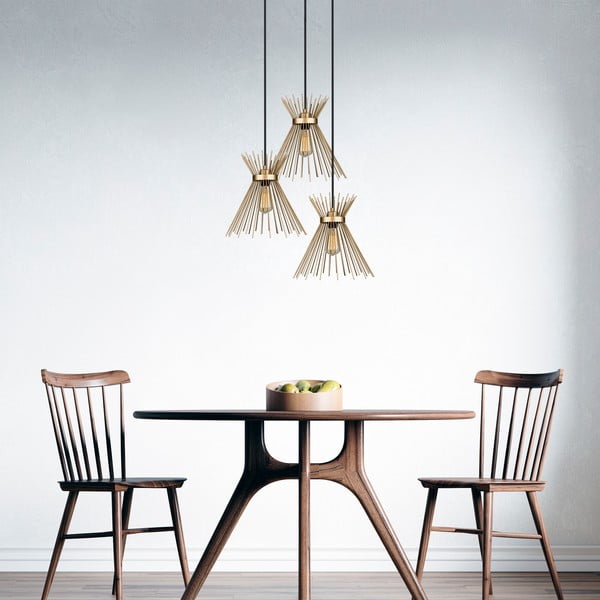 Lampada a sospensione in metallo color oro ø 34 cm Izmir - Squid Lighting-image-3