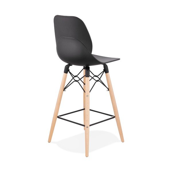 Mini sgabello da bar nero, altezza seduta 68 cm Marcel - Kokoon-image-3