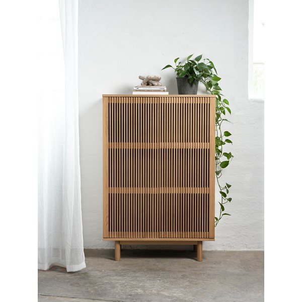 Mobile effetto rovere colore naturale 95x140 cm Tiber - Unique Furniture-image-1