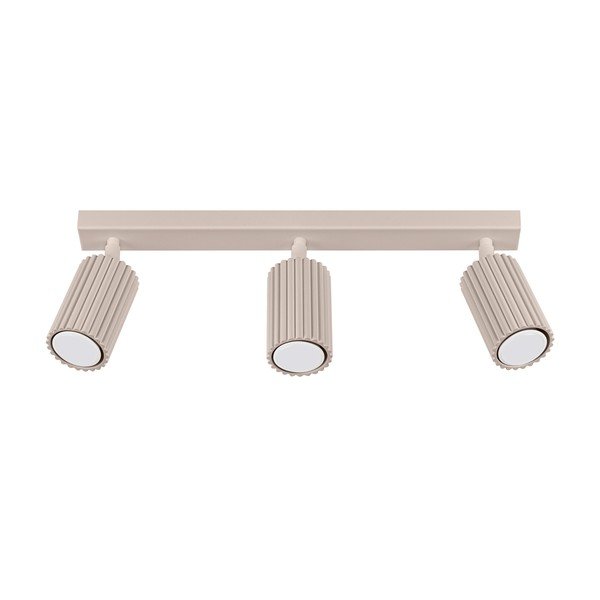 Faretto grigio tortora in metallo 6,5x45 cm Gleam – Sollux