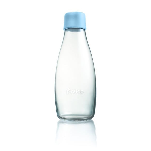 Bottiglia in vetro blu pastello, 500 ml - ReTap