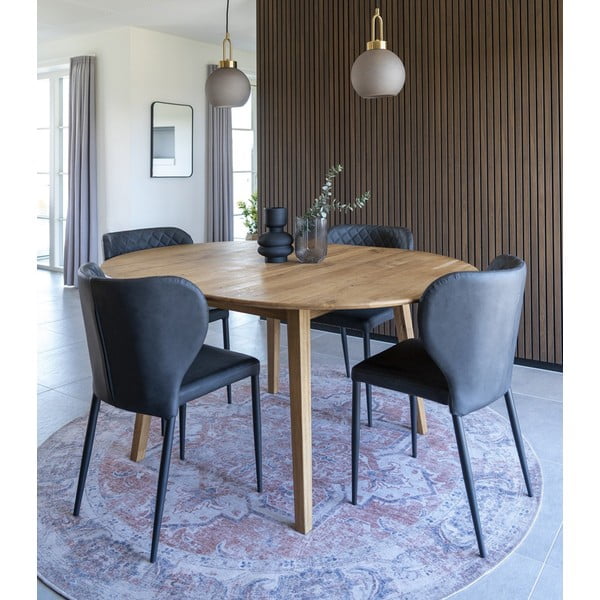 Sedie da pranzo grigio scuro in set di 4 Pisa - House Nordic-image-1