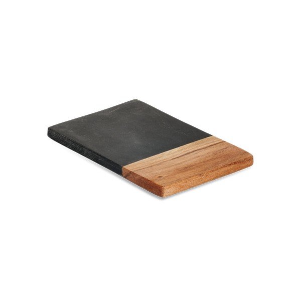Tagliere in ardesia e legno di acacia, lunghezza 23 cm Fala - Nkuku