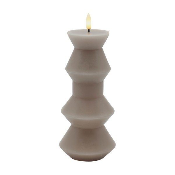 Candela a LED con alimentazione a batteria (altezza totale 20 cm) Sille Geometry – Sirius