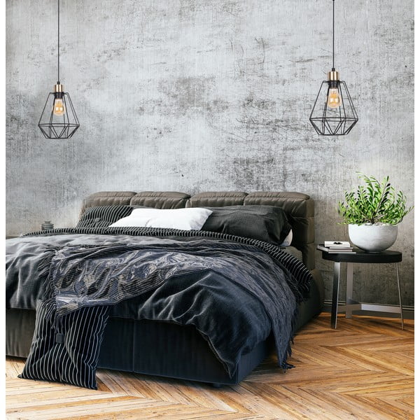 Apparecchio a sospensione in metallo nero ø 19 cm Primo - Candellux Lighting-image-1