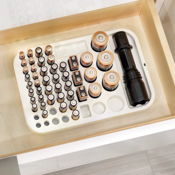 Organizer per torce Eco Bin bianco, 28,19 x 19,23 cm - iDesign-image-1