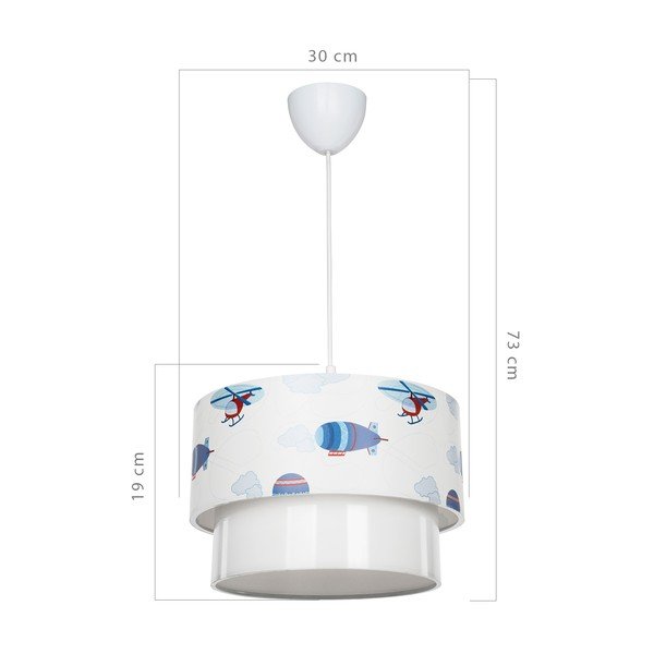Apparecchio per bambini bianco-blu - Squid Lighting-image-3
